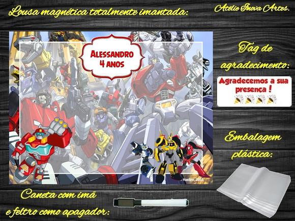 Lousa Magnética Transformers com Embalagem