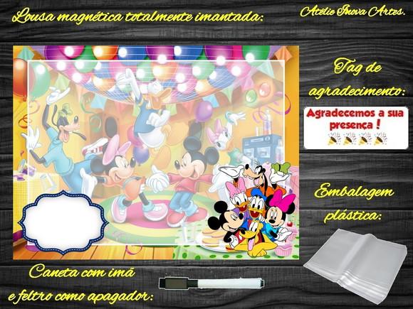 Lousa Magnética Turma do Mickey com Embalagem