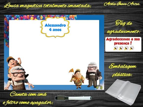 Lousa Magnética Up Altas Aventuras com Embalagem