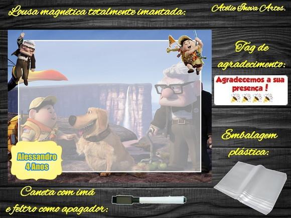 Lousa Magnética Up Altas Aventuras com Embalagem