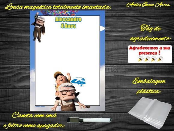 Lousa Magnética Up Altas Aventuras com Embalagem
