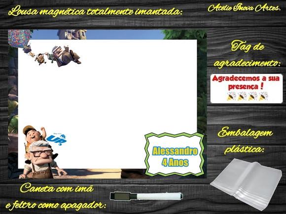 Lousa Magnética Up Altas Aventuras com Embalagem