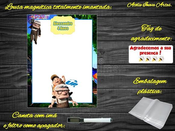 Lousa Magnética Up Altas Aventuras com Embalagem