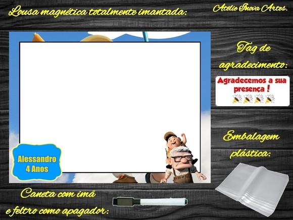 Lousa Magnética Up Altas Aventuras com Embalagem