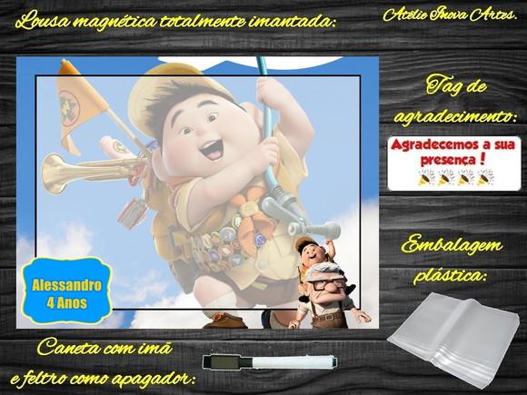 Lousa Magnética Up Altas Aventuras com Embalagem