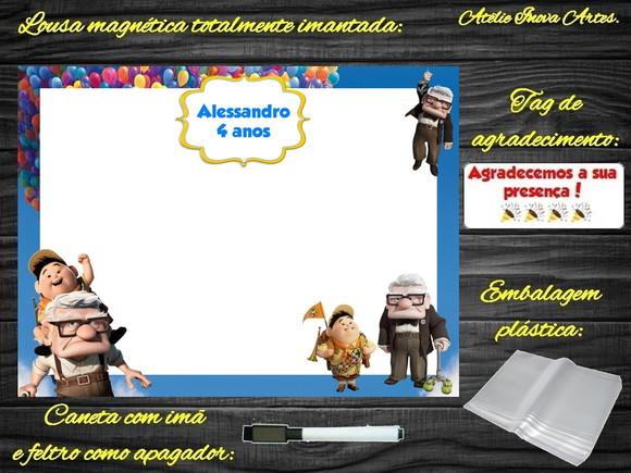 Lousa Magnética Up Altas Aventuras com Embalagem