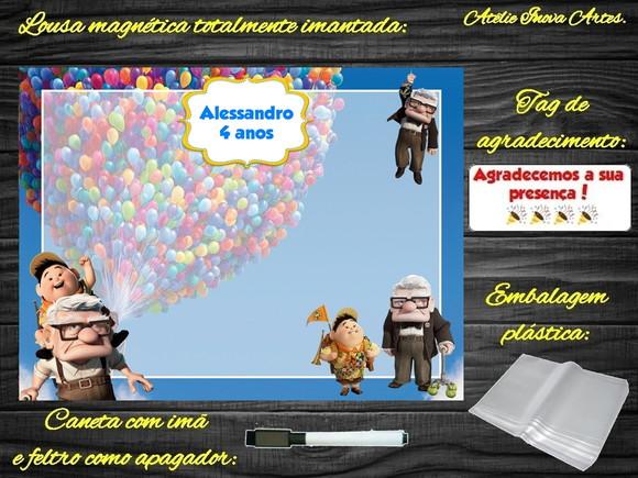 Lousa Magnética Up Altas Aventuras com Embalagem
