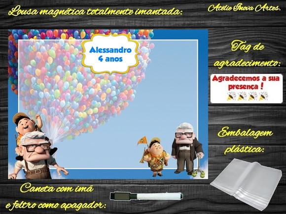 Lousa Magnética Up Altas Aventuras com Embalagem