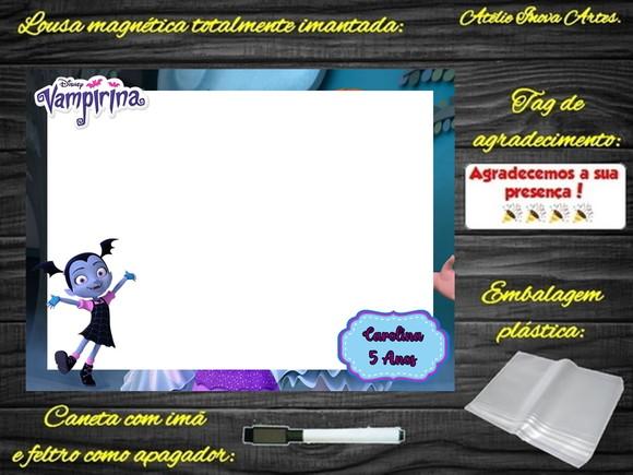 Lousa Magnética Vampirina com Embalagem