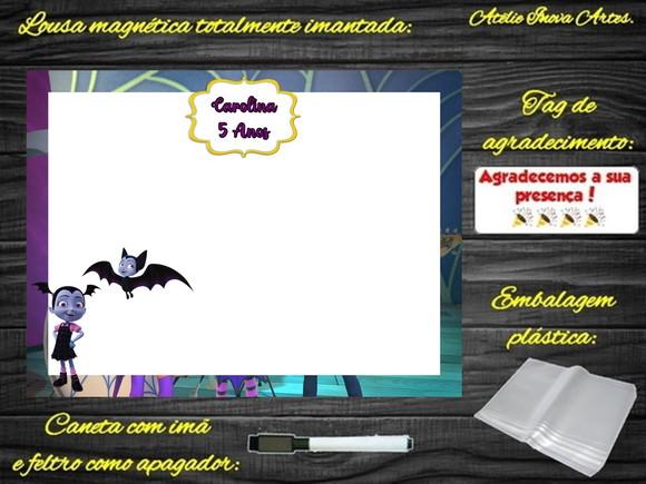 Lousa Magnética Vampirina com Embalagem