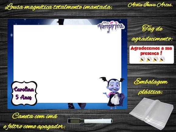 Lousa Magnética Vampirina com Embalagem
