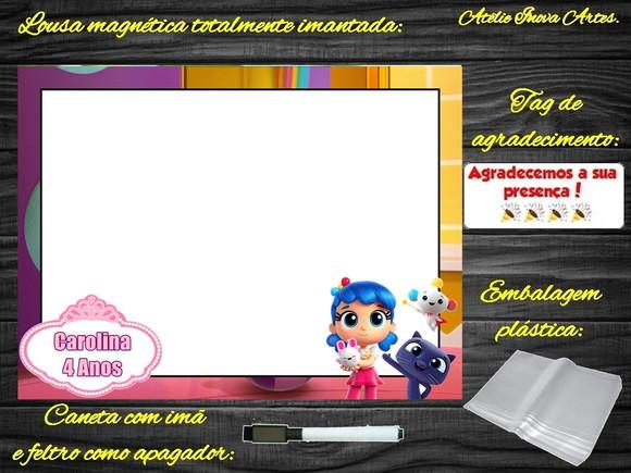 Lousa Magnética Vera e o Reino do Arco Íris com Embalagem