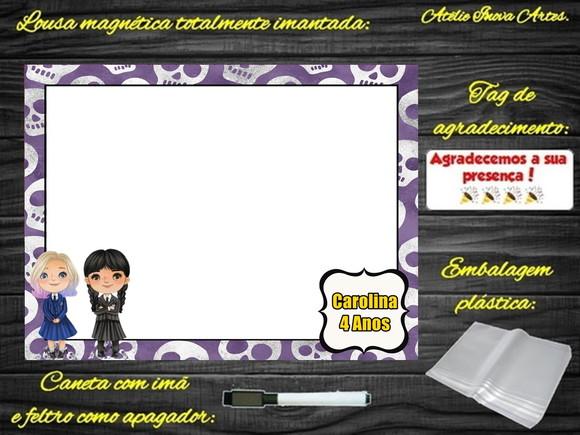 Lousa Magnética Wandinha com Embalagem