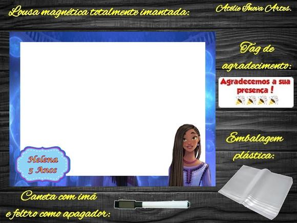 Lousa Magnética Wish com Embalagem