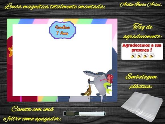 Lousa Magnética Zig e Sharko com Embalagem
