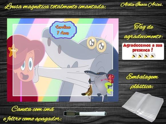 Lousa Magnética Zig e Sharko com Embalagem