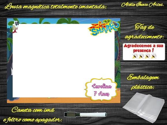 Lousa Magnética Zig e Sharko com Embalagem