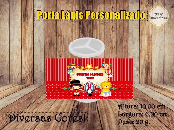 Porta Lápis Personalizado Circo