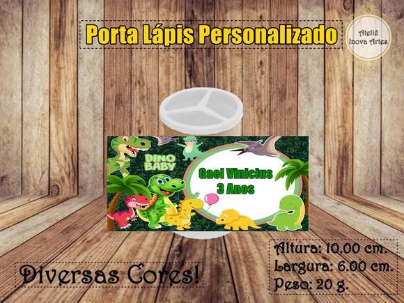 Porta Lápis Personalizado Dinossauro