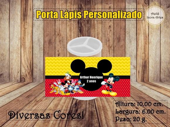 Porta Lápis Personalizado Mickey