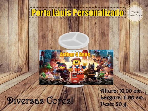 Porta Lápis Personalizado Lego