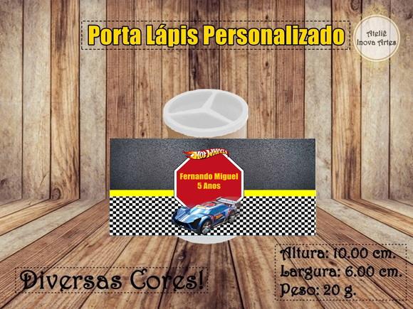 Porta Lápis Personalizado Hot Wheels