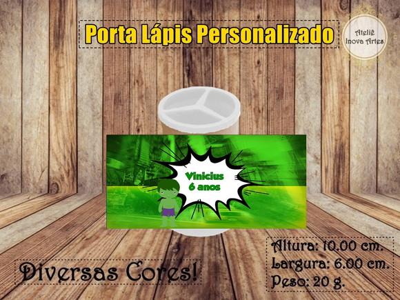 Porta Lápis Personalizado Hulk