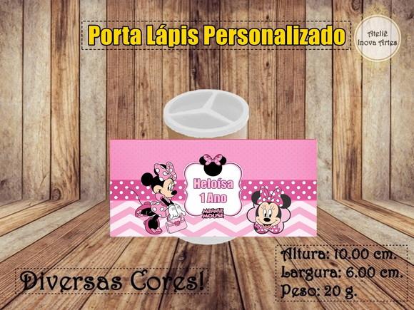 Porta Lápis Personalizado Minnie
