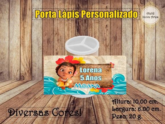Porta Lápis Personalizado Moana