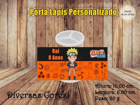 Porta Lápis Personalizado Naruto