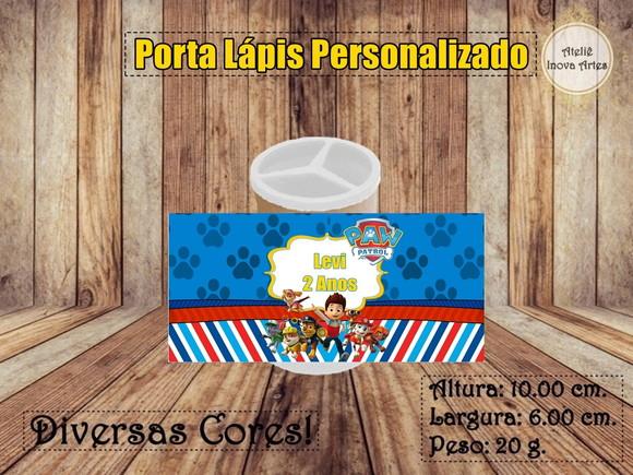 Porta Lápis Personalizado Patrulha Canina