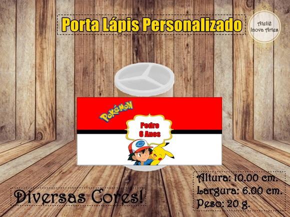 Porta Lápis Personalizado Pokémon