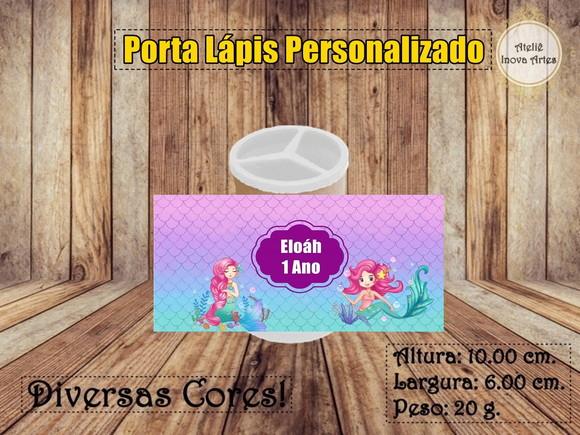Porta Lápis Personalizado Sereia