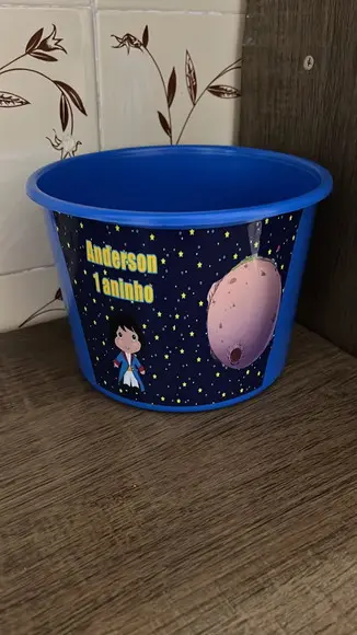 Balde de Pipoca Personalizado Pequeno Principe