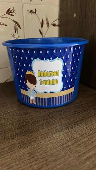 Balde de Pipoca Personalizado Pequeno Principe