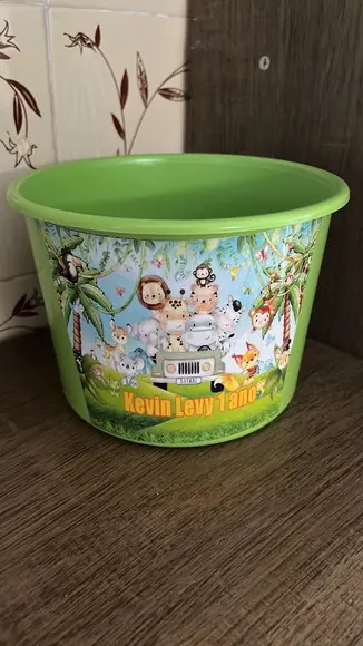 Balde de Pipoca Personalizado Safari