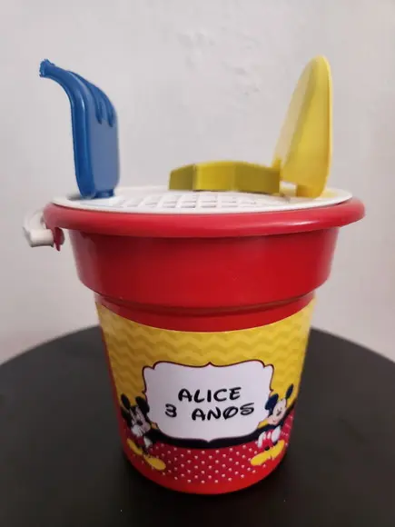 Balde de Praia Personalizado Mickey