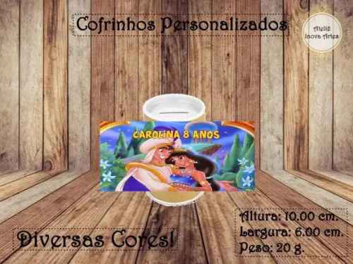 Cofrinho Personalizado Aladdin