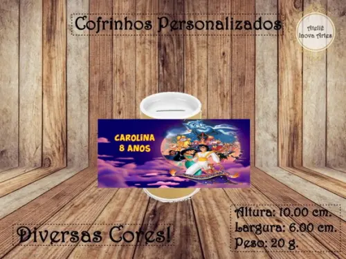 Cofrinho Personalizado Aladdin