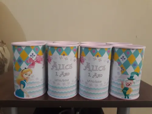 Cofrinho Personalizado Alice no País das Maravilhas