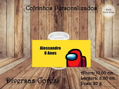 Cofrinho Personalizado Among Us