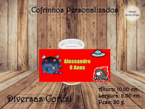 Cofrinho Personalizado Among Us