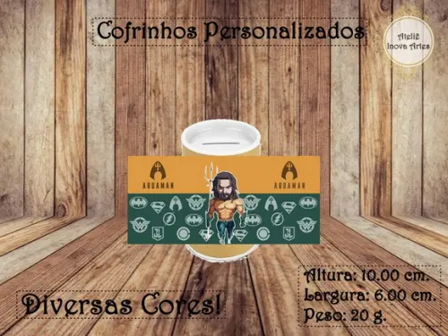 Cofrinho Personalizado Aquaman