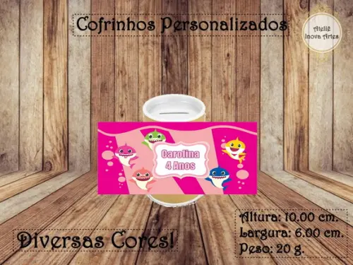 Cofrinho Personalizado Baby Shark