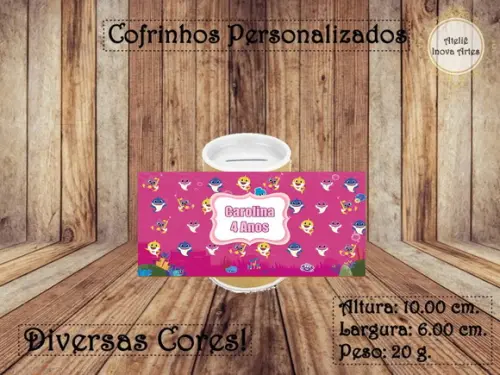 Cofrinho Personalizado Baby Shark