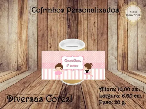 Cofrinho Personalizado Bailarina