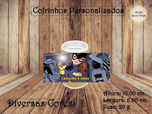Cofrinho Personalizado Batgirl