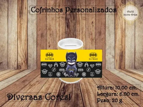 Cofrinho Personalizado Batman