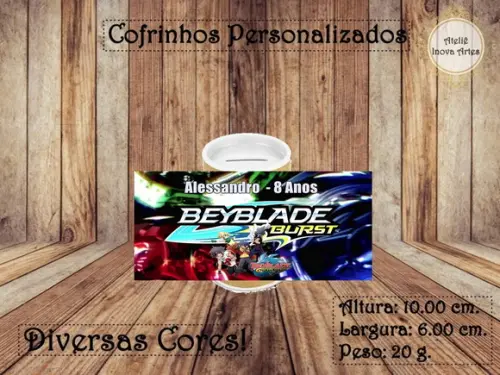 Cofrinho Personalizado Beyblade