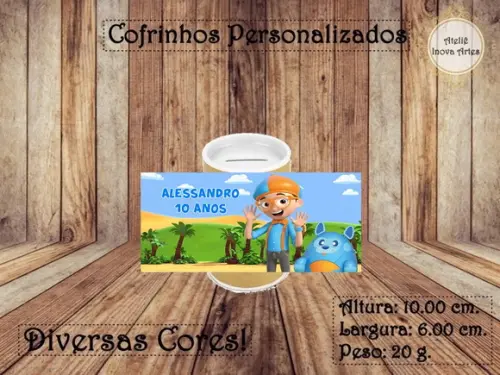 Cofrinho Personalizado Blippi Wonders